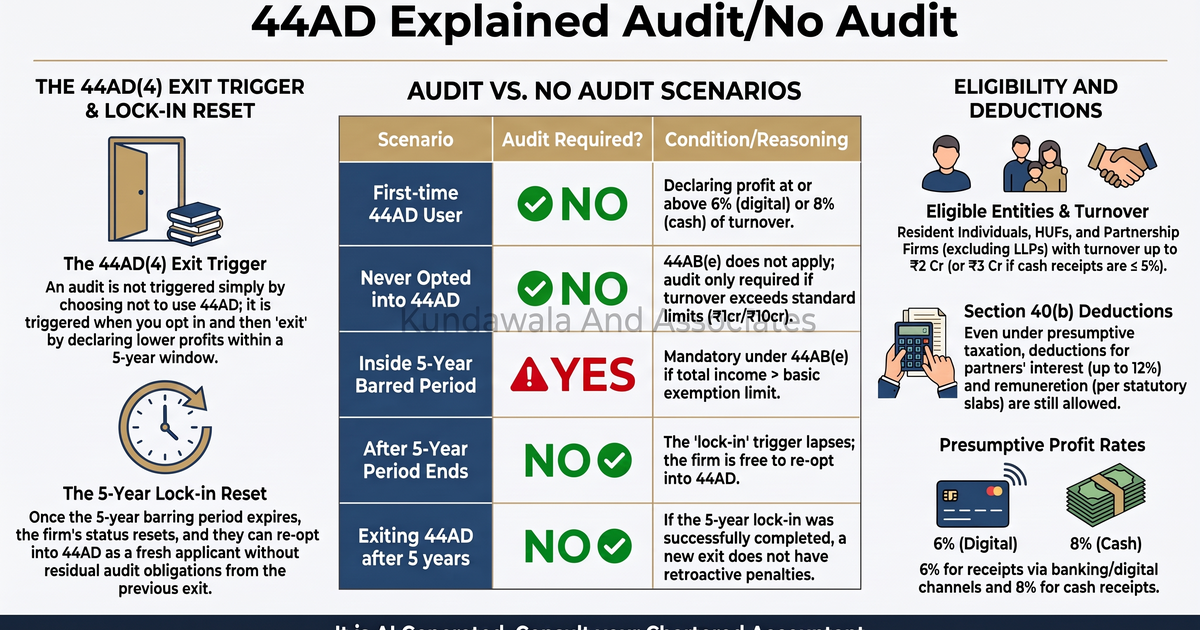 Section 44AD Explained: When Does a Firm Actually Need a Tax Audit?